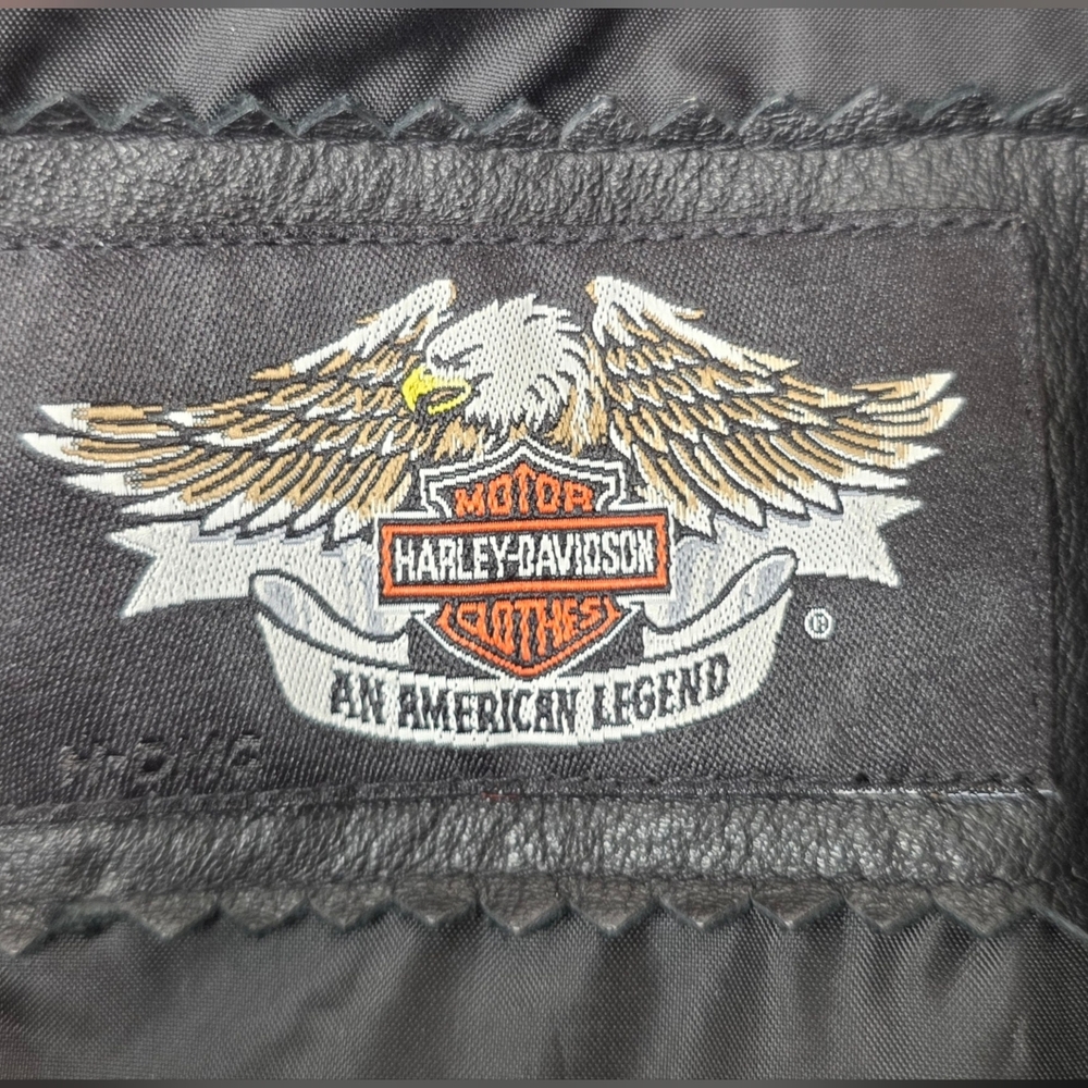 Harley Davidson Women's Bikercore Motorcycle Leather Jacket - Size 1W (18/20) - Picture 11 of 17